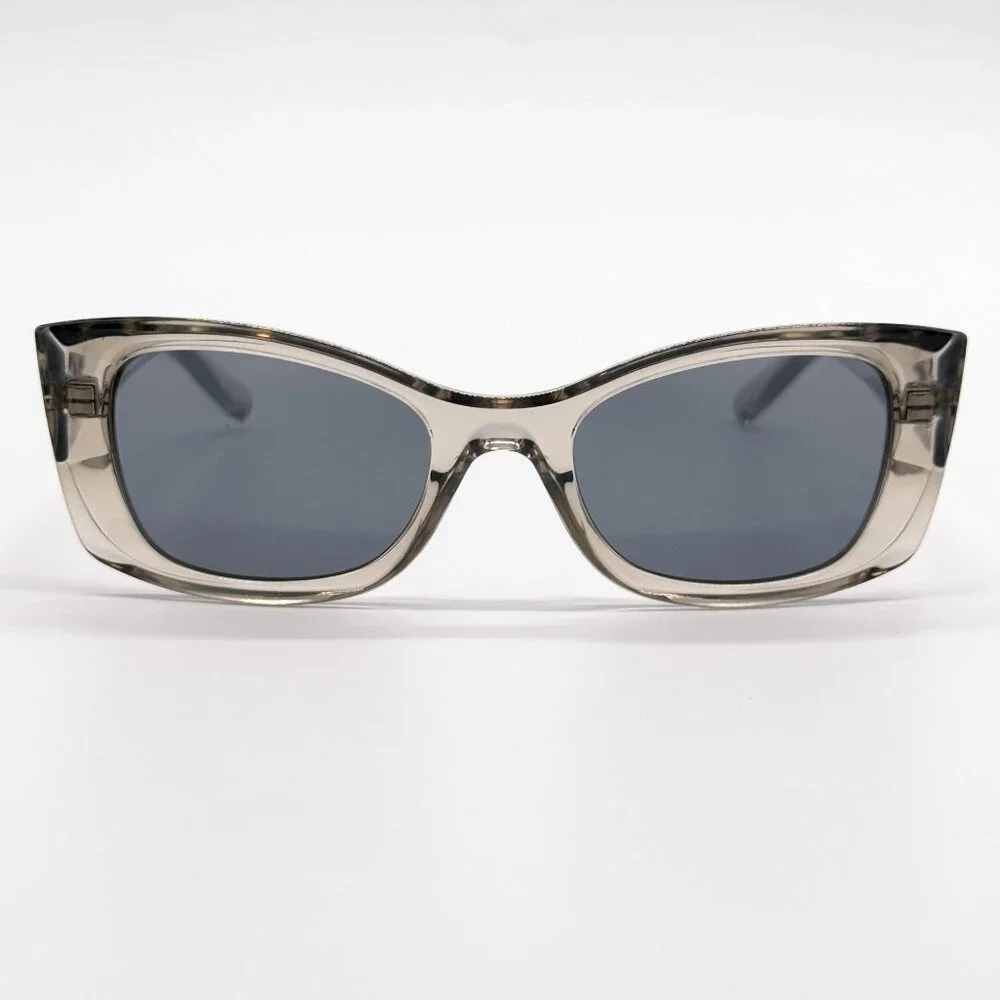 NEW SAINT LAURENT SUNGLASSES SL593 003 BEIGE CAT EYE WOMEN EYEWEAR SL 593 003